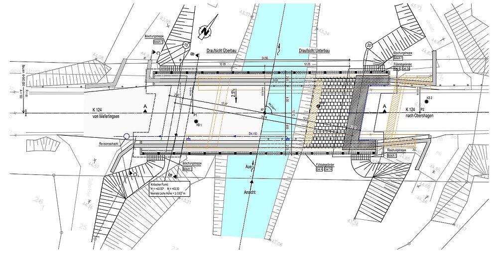 Ersatzneubau der Straßenbrücke über die Aue bei Obershagen Bild
